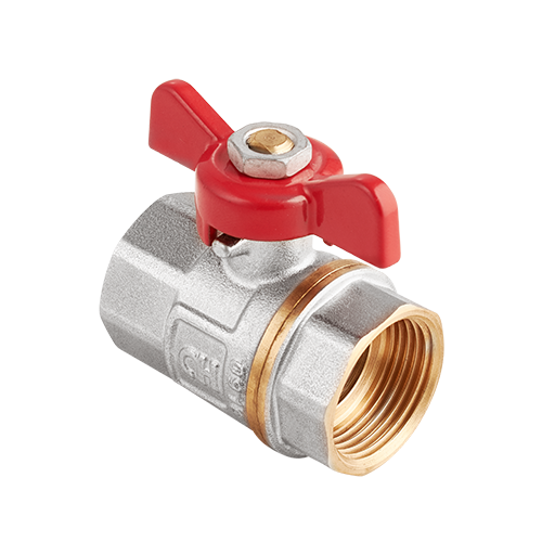 Кран шаровой полнопроходной AquaHit 3/4" в/в, бабочка