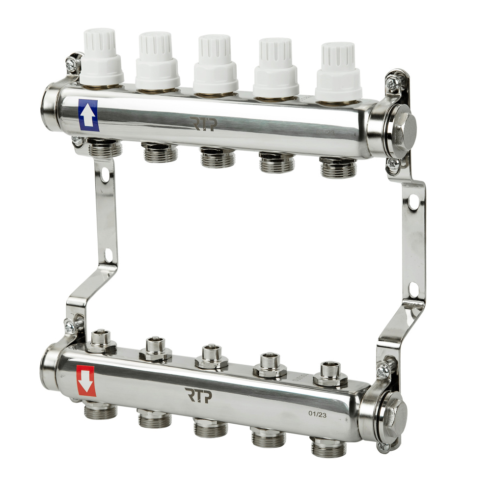 Фотография Коллектор в сборе нерж,  5 выходов, без расходомеров RTP