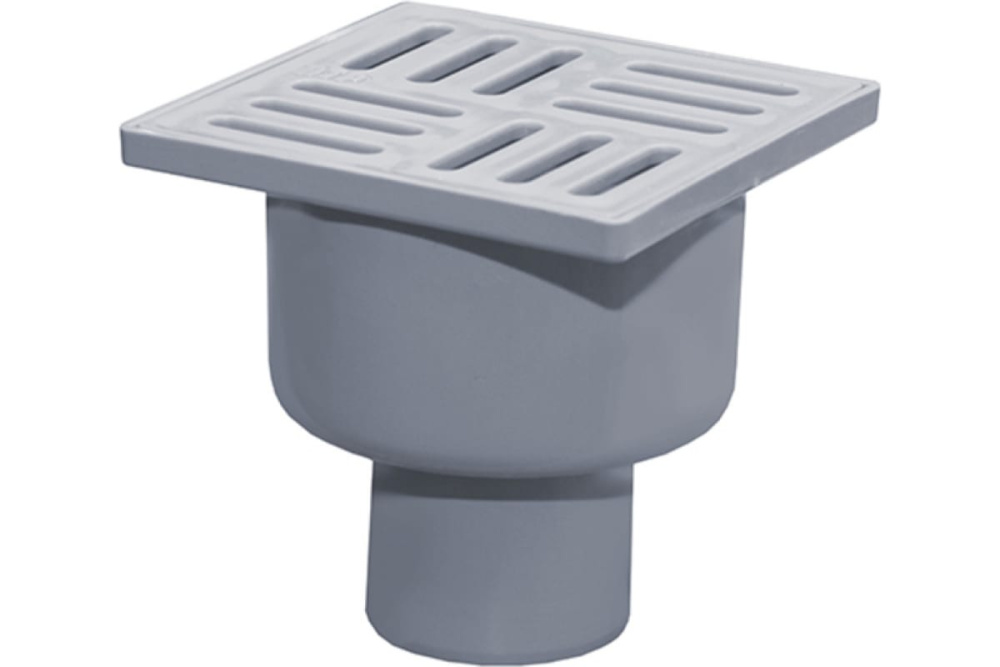 Фотография Трап RTP 100х100х50, вертик., решётка пластик, сухой затвор