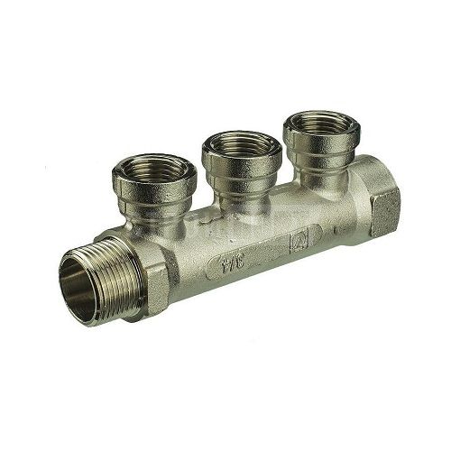Фотография Коллектор VALTEC 3/4", 3 вых. х 1/2" вн. Фотография Коллектор VALTEC 3/4", 3 вых. х 1/2" вн.