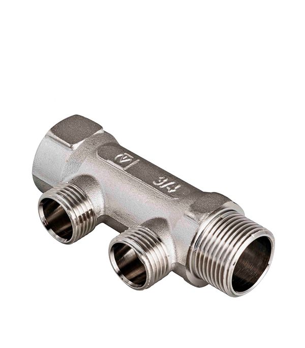 Фотография Коллектор VALTEC 3/4", 2 вых. х 1/2" вн. Фотография Коллектор VALTEC 3/4", 2 вых. х 1/2" вн.