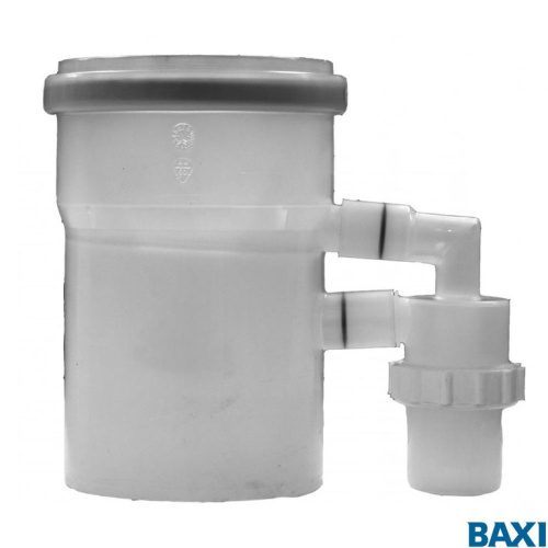 Выходной адаптер с конденсатоотводчиком 110/110 мм для конденсационных котлов BAXI Выходной адаптер с конденсатоотводчиком 110/110 мм для конденсационных котлов BAXI