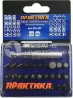 Фотография Набор бит ПРАКТИКА "Профи" 31шт PH 4шт PZ 4шт Torx 8шт LS 7шт HEX 7шт x 25мм м/д, кассета Фотография Набор бит ПРАКТИКА "Профи" 31шт PH 4шт PZ 4шт Torx 8шт LS 7шт HEX 7шт x 25мм м/д, кассета