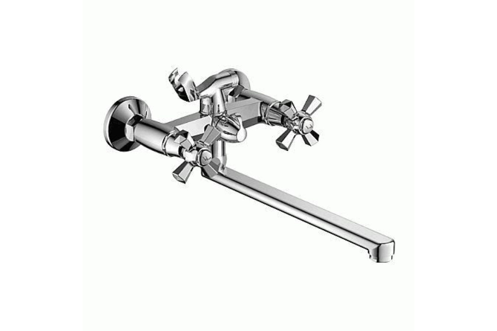 Фотография Смеситель ванна L2590 длинный излив LEDEME 