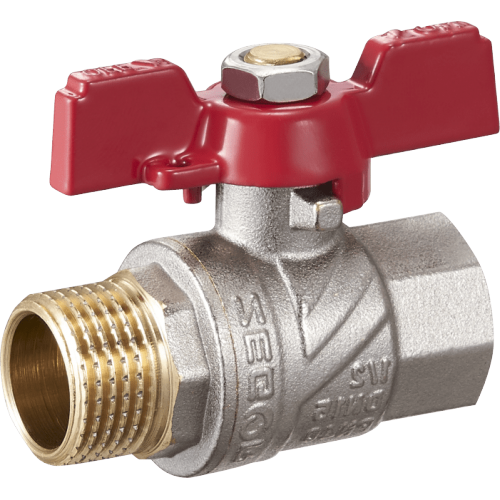 Кран шаровой полнопроходной ВР/НР  1/2" бабочка ZEGOR /120/20 шт.уп./