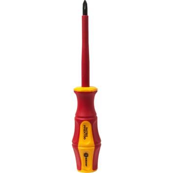 Фотография Отвертка диэлектрическая КОБАЛЬТ Ultra Grip SL 3,0 х 100 мм CR-V, двухкомпонентная рукоятка Фотография Отвертка диэлектрическая КОБАЛЬТ Ultra Grip SL 3,0 х 100 мм CR-V, двухкомпонентная рукоятка