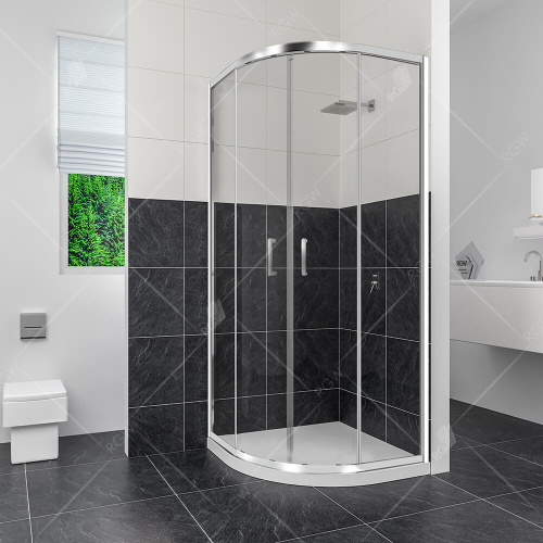 Душевой уголок CL-54 90*90*185 полукруг/прозрачный/хром RGW Душевой уголок CL-54 90*90*185 полукруг/прозрачный/хром RGW