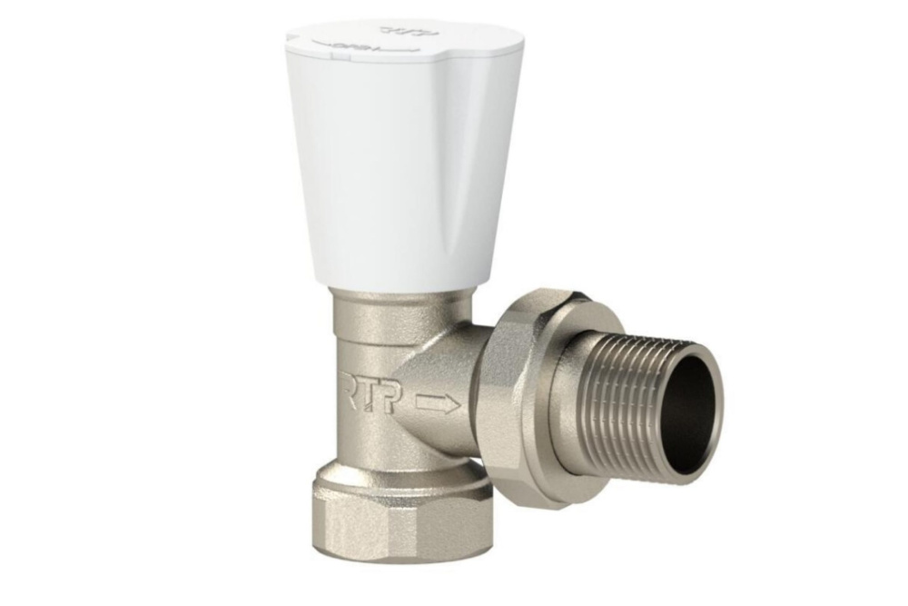 Фотография Клапан ручной угловой ВР/НР 1/2" радиаторный RTP  /35/5 шт.уп/