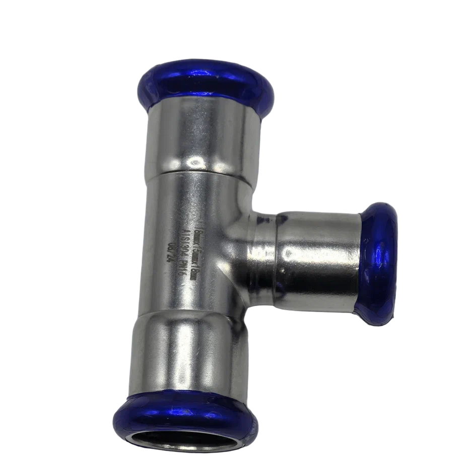 Фотография Пресс-тройник переходной из нержавеющей стали MVI 28x22x28 M 80/10