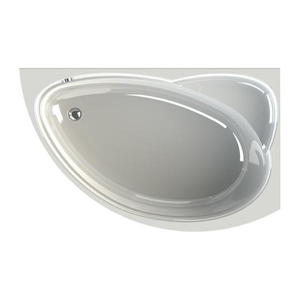 Фотография Ванна акриловая Модерна 160х100 правая фронтальная панель, каркас VANNESA