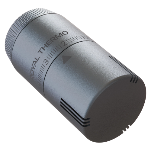 Термоголовка жидкостная М30х1,5 мм Design ROYAL TERMO (серебристый)