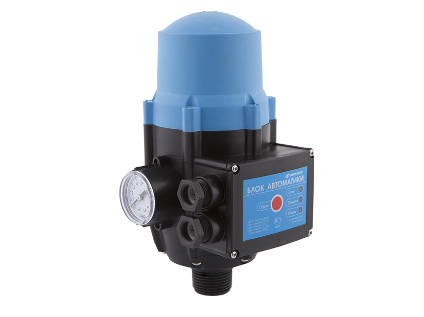 Фотография Блок автоматики насоса ДЖИЛЕКС с маномертом 1"
