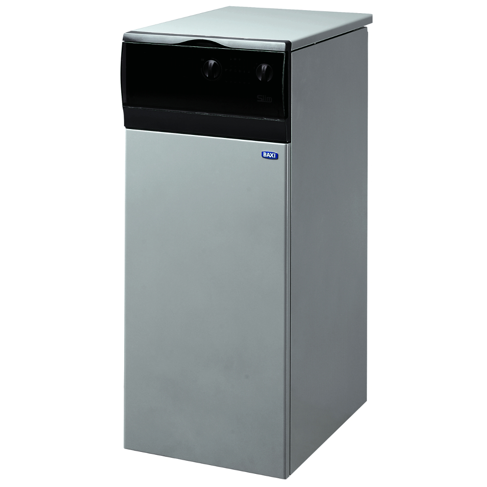 Фотография Котёл газовый напольный SLIM 1.400 iN BAXI (АТМО, одноконтурный, без насоса и расширительного бака)/ДОПОЛНИТЕЛЬНО выписать KIT CAPPA D.160 (KHW71406881-)/