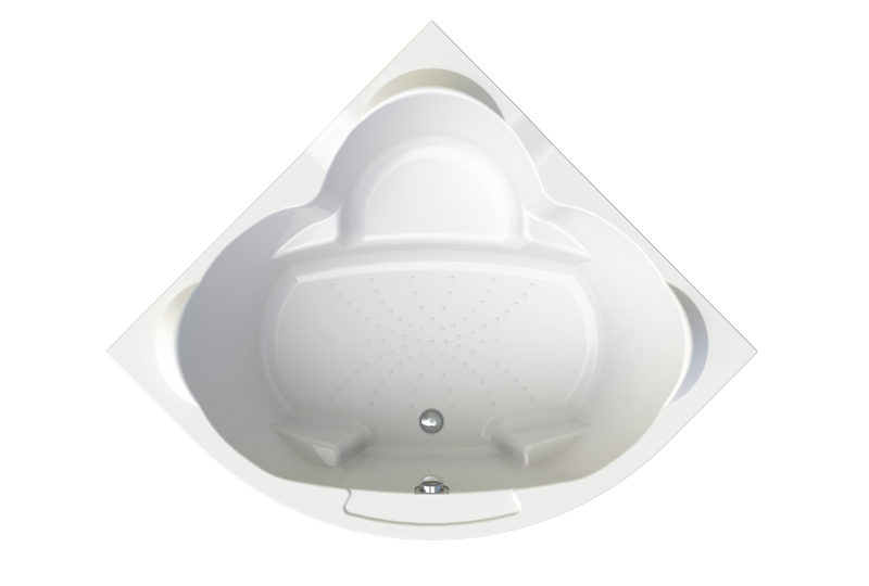 Фотография Ванна акриловая Сорренто148х148 рама-подставка RADOMIR					