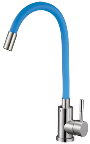 Смеситель для кухни EZA4-F090BU голубой SOLONE (нерж.)