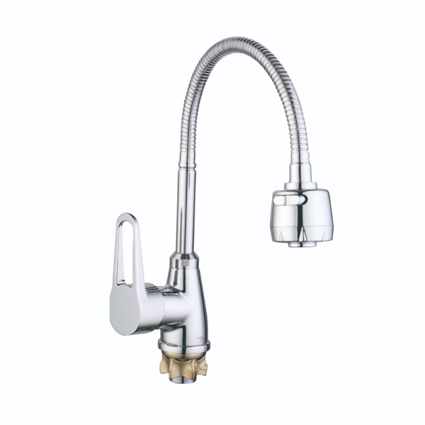 Фотография Смеситель для кухни SOP4-Е146 гибкий излив ZEGOR