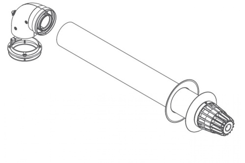 Комплект коаксиальный Ø60/100 1000 мм ROYAL TERMO