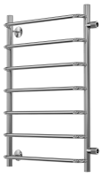 Полотенцесушитель нерж лестница Стандарт П7 TERMINUS ( бок. подкл., м\о 600) черная D32 500х796