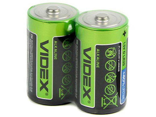 Батарейки VIDEX LR20/D 2 BLISTER CARD (12/96)