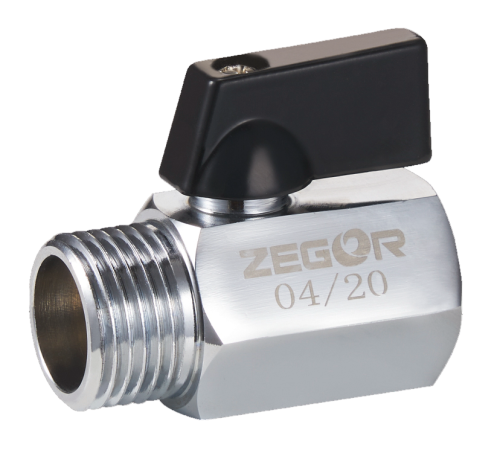 Кран шаровой Мини ВР/НР 1/2" ZEGOR /200/50 шт.уп./