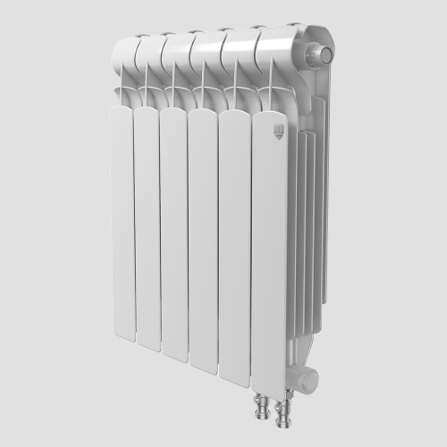 Фотография Радиатор биметаллический(нижн. подкл.) 500/100 мм 12 секции Indigo Super/VDR ROYAL THERMO