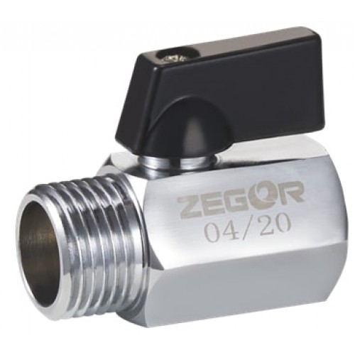 Кран шаровый Мини ВР/НР 1/2" ZEGOR /200/50 шт.уп/