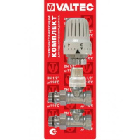 Комплект терморегулирующий прямой 1/2" VALTEC