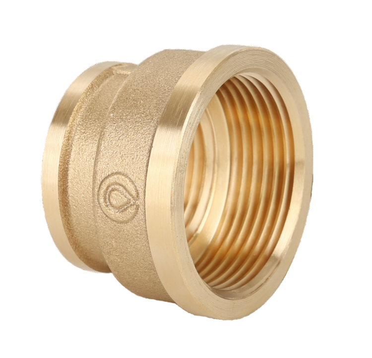 Фотография Муфта латунная переходная ВР 1/2"х3/8" GAPPO /250/5 шт.уп/ Фотография Муфта латунная переходная ВР 1/2"х3/8" GAPPO /250/5 шт.уп/