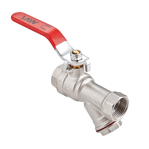 Кран шаровой полнопроходной с фильтром 3/4" в/в, ручка MVI 