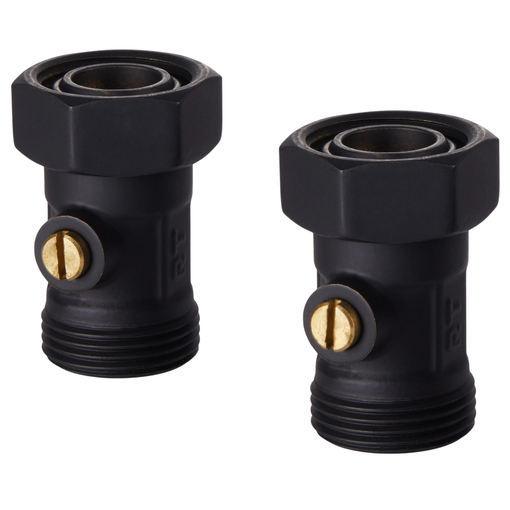 Фотография Набор нижнего подключения прямой 3/4"х3/4"EK раздельный ROYAL THERMO (черный)