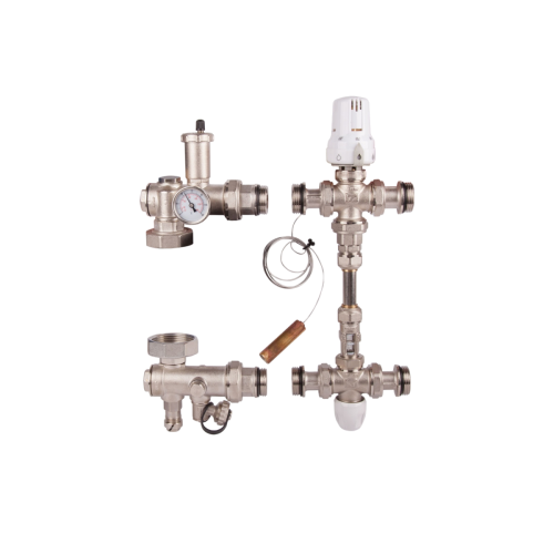 Смесительный узел для теплого пола ICMA M054 без насоса