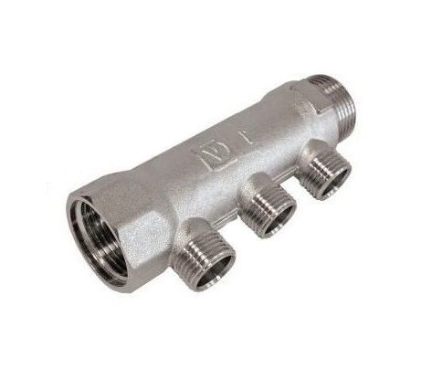 Фотография Коллектор VALTEC 1", 3 вых. х 1/2" вн. Фотография Коллектор VALTEC 1", 3 вых. х 1/2" вн.