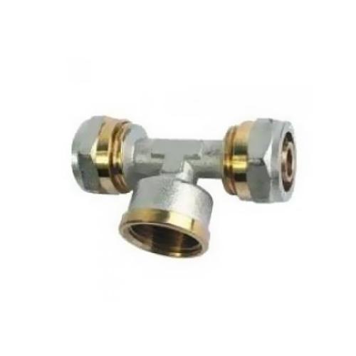 Фотография Тройник МП 16*3/4*16 цанга-гайка-цанга (1604ТF)