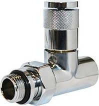 Вентиль ручной регулировки прямой, PIANO (хром), 1/2"Royal Thermo 