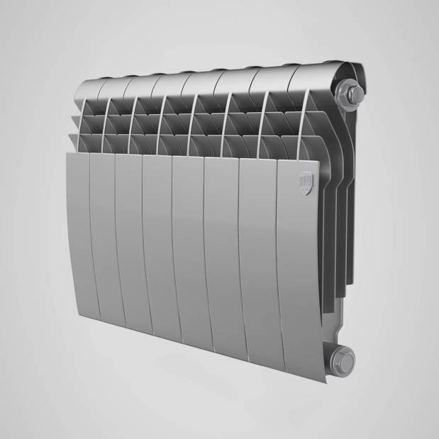 Фотография Радиатор биметаллический 350/87 мм  6 секции Biliner/Silver Satin ROYAL THERMO