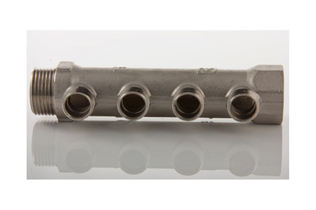 Фотография Коллектор VALTEC 3/4", 4 вых. х 1/2" вн.												
