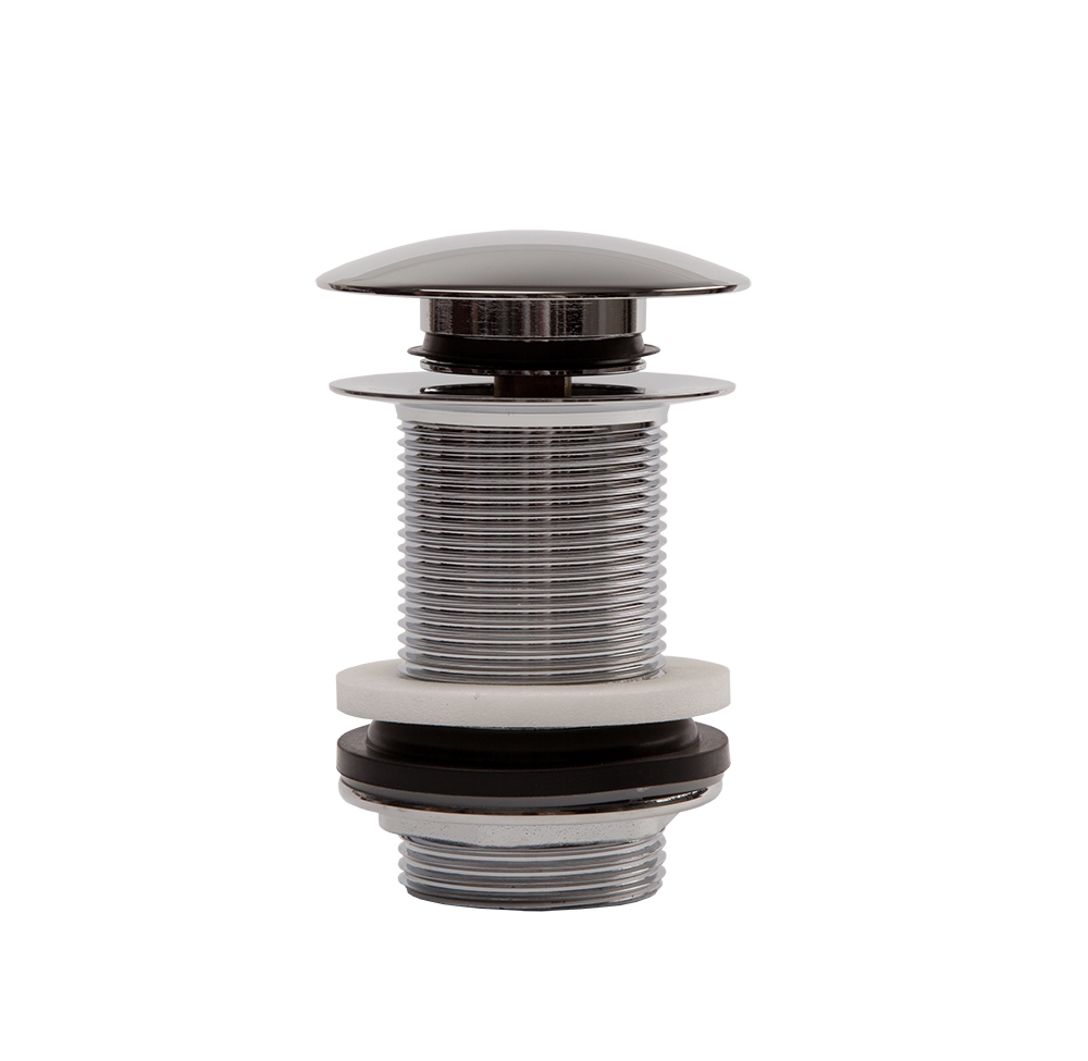 Фотография Донный клапан НР 1,1/4" для раковины, Click-Clack без перелива ARROWHEAD (хром)