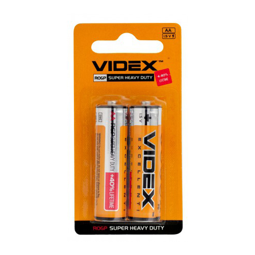 Фотография Батарейки VIDEX R6/AA 2pcs SMALL BLISTER (10/1200)