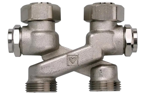 Узел нижнего подключения Х-образный 3/4"x3/4"EK GAPPO /50/10 шт.уп/