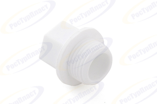 Заглушка резьбовая PPR НР  1/2" PN25 RTP /480/120 шт.уп/
