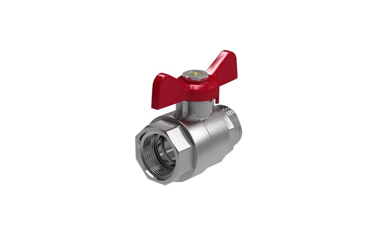 Фотография Кран шаровой Royal Thermo OPTIMAL 3/4 НВ бабочка Фотография Кран шаровой Royal Thermo OPTIMAL 3/4 НВ бабочка