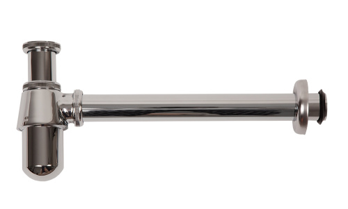 Сифон д/раковины ARROWHEAD бутылочный, трубка, хром