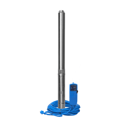 Скважинный насос ASP 1E- 75-75(P) плавн. пуск, конденсатор АКВАРИО (76/920Вт/85м/50м) 