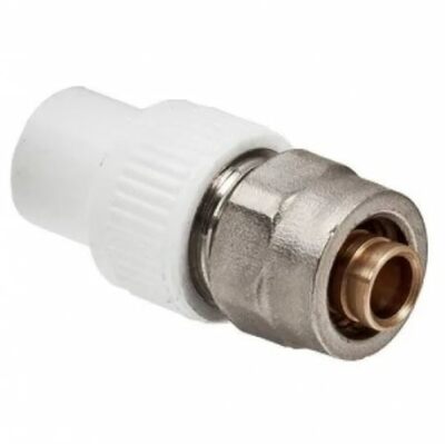 Фотография Штуцер переходной комбинированный (цанга) PPR/PEX 20/16х2 RTP /300/50 шт.уп./