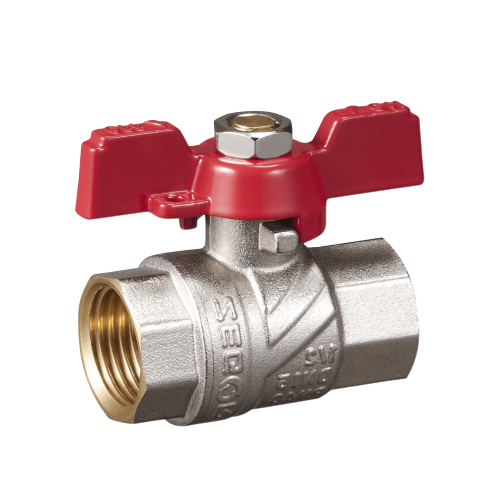 Кран шаровой полнопроходной ВР/ВР 1" бабочка ZEGOR /60/15 шт.уп./