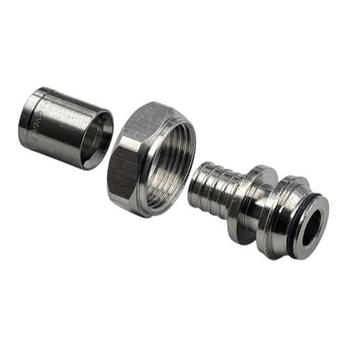 Муфта аксиальная с накидной гайкой 16х2,2х3/4"EK RTP (евроконус) /125/5 шт.уп/