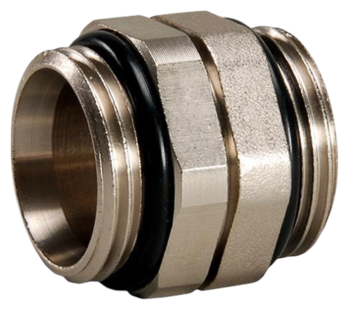 Ниппель сдвоенный НР/НР 1" для соединения коллекторов