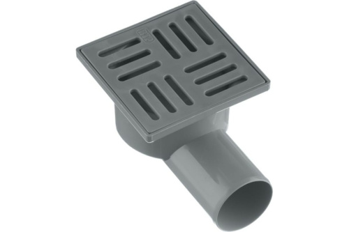 Трап RTP 100х100х50, горизонт., решётка пластик, сухой затвор Трап RTP 100х100х50, горизонт., решётка пластик, сухой затвор