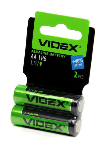 Батарейки VIDEX LR6/AA 2pcs SHRINK CARD (60/720)