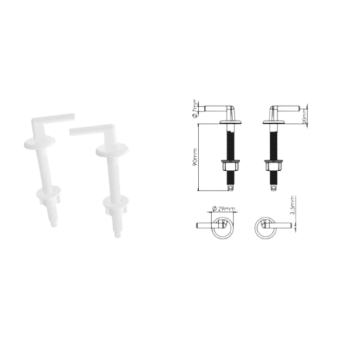 Крепление для крышки унитаза ZEGOR